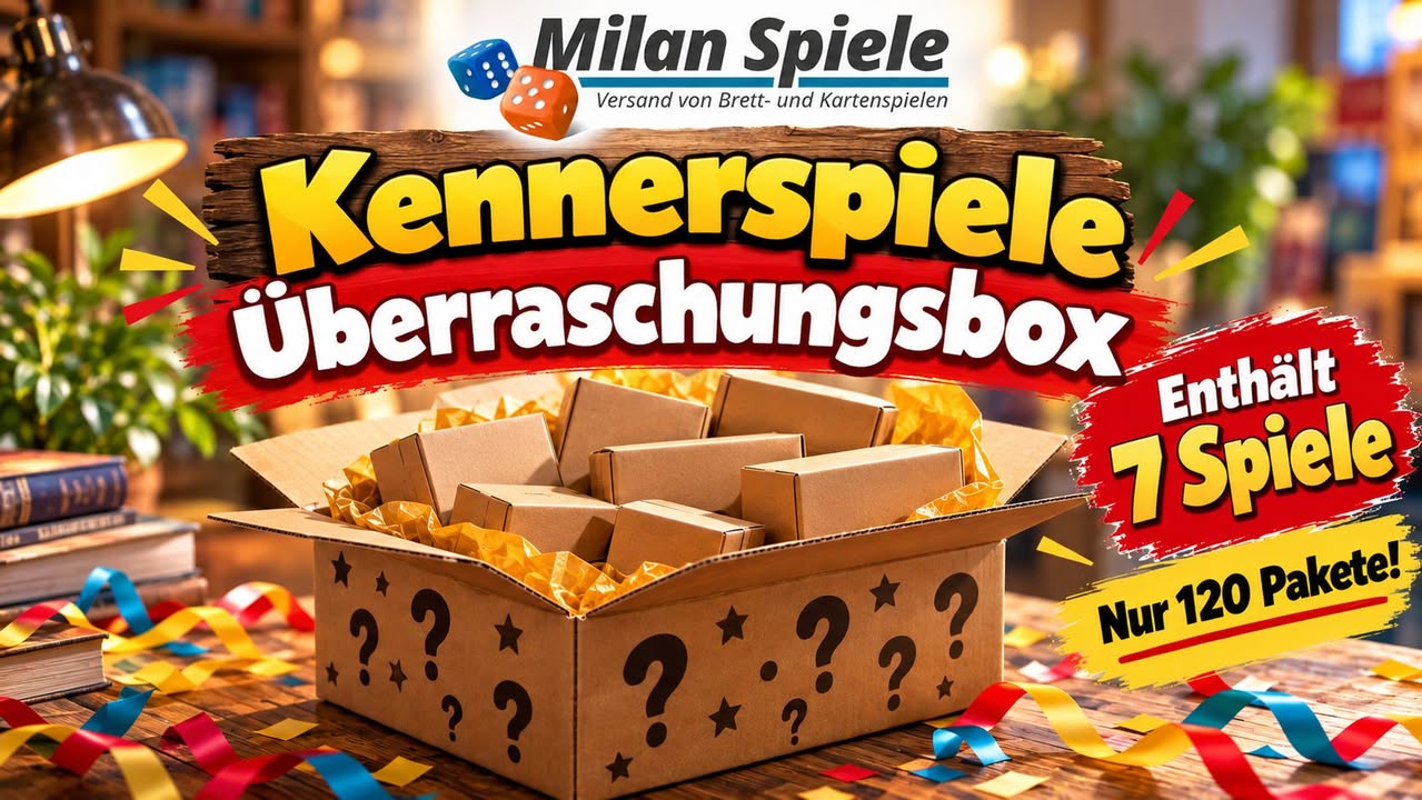 Jetzt wird’s etwas anspruchsvoller: Die Kennerspiele-Überraschungsbox 2026 ist da!