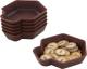 6er-Pack Shell Tokenhalter/Schälchen BRAUN